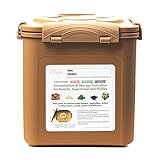 Premium Kimchi, Sauerkraut Fermentation and Storage Container with Inner Vacuum Lid, Sandy Brown - 1.6 Gallon (6.4L)