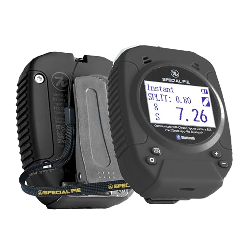 Design-Pie Shot Timer for Shooting - Upgraded Shooting Timer for Training & Dry Fire Practice, Auto-Backlight, New-gen Sensor and Loud Buzzer, Ideal for Personal Shooting Training, IPSC, IDPA, USPSA