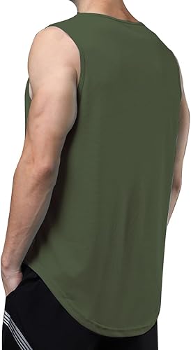 Miniatura 4 de meioro Camiseta sin mangas de malla para hombre, de secado rápido, para culturismo, camiseta deportiva de verano