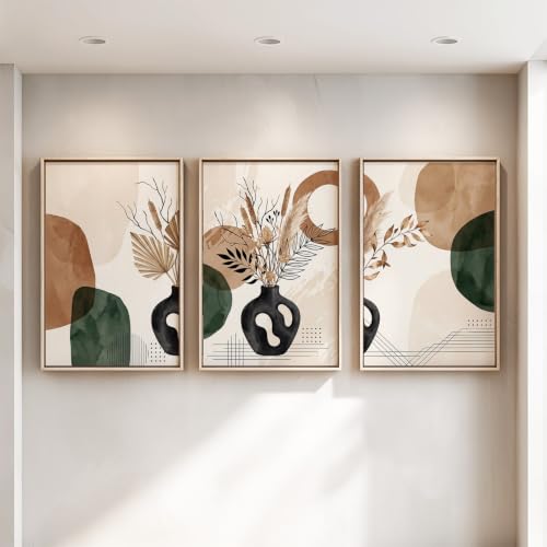 Arte de pared bohemio de 3 piezas para crear un oasis de calma y diseño en tu dormitorio 3
