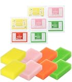 サンサンスポンジ 8個セット(4個入り×2セット) キッチンスポンジ スポンジ 食器洗い 食器用スポンジ 驚きの水切れ＆泡立ち 丈夫で長持ち 台所用品 キッチン用品 (パステル)