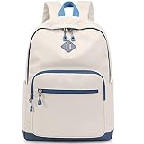 Lohol Mochilas leves e casuais para homens, mulheres e estudantes, mochila diária perfeita para escola, trabalho e viagens, Bege, Mochilas Diurnas