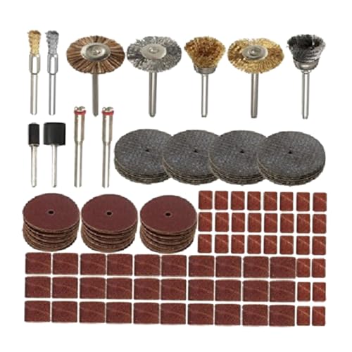 KICHOUSE 151pcs Electric Grinding Accessories Set Sandpaper Wheel Polishing Wheel for Drill