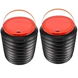 UPKOCH 2Stücke Faltbarer Mülleimer Gartenabfallbehälter Outdoor Mülleimer Für Camping Und Picknick Zusammenklappbarer Abfallbehälter Für Garten Multifunktionale