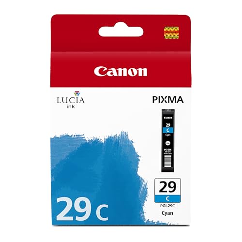 Canon PGI-29 Genuine Cyan Ink Tank, Compatible with PIXMA PRO-1 Printers
