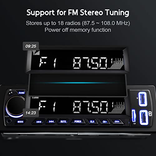 Autoradio Avylet mit Bluetooth 5.0 und Freisprecheinrichtung