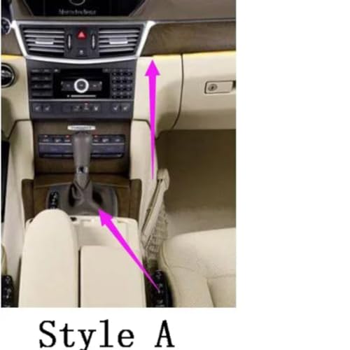 Insert console centrale carbone argent de prestige pour Mercedes E Class 2009-2015 - 2