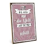 TypeStoff Holzschild mit Spruch – Nähen – Schild 
