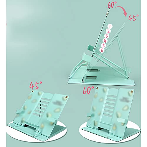 Soporte de lectura de metal ajustable para libros de texto y tableta 5
