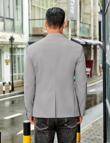 COOFANDY Men's Casual Stretch Blazer Jacket Regular Fit Lightweight Sport Coat Two Button Suit Jackets4