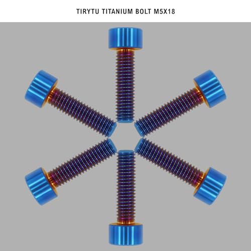 Image of Titanium Bolts M5x18, Burnt Blue, 6PC