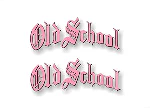 Amazon.com - 2 Old School Pink Print Effect Vinyl 6
