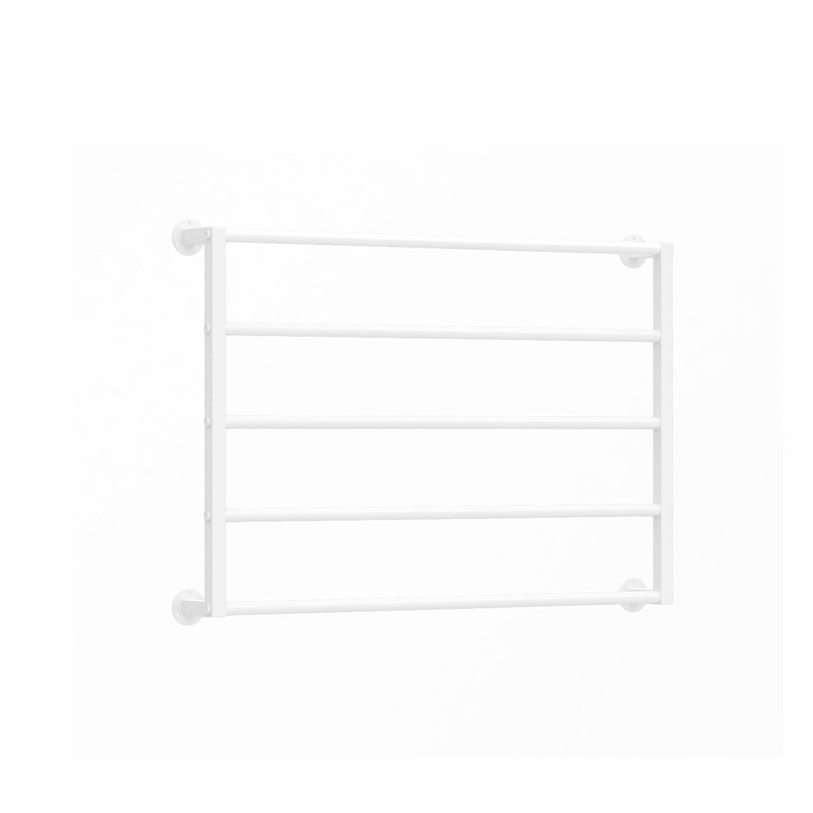 UWYTGF Wall-Mounted Scarf Hangers,Metal Clothing Retail Store Silk Scarf Blanket Organizer Scarf Display Stand,Multi-Purpose Ties Shawl Belt Towel Pants Storage Rack Space-Savin,White,L80*H60Cm