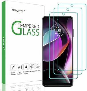 beukei (3 Pack) Compatible for Motorola Moto G 5G (2022) [Not Fit for Moto G Stylus 5G] Screen Protector Tempered Glass,Touch Sensitive,Case Friendly, 9H Hardness