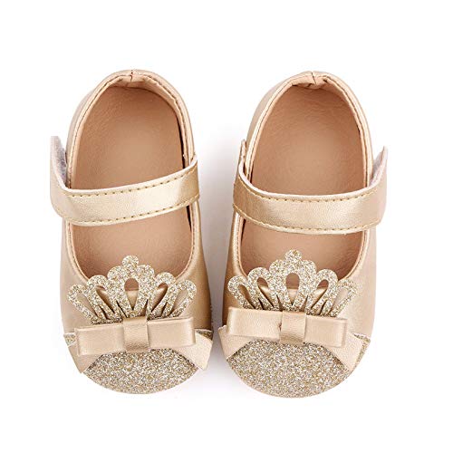 First Walking Princess Walking Leather Soft Shoe Shoe Toddler First Kids Crown Girls Glitter Kids Sneakers2
