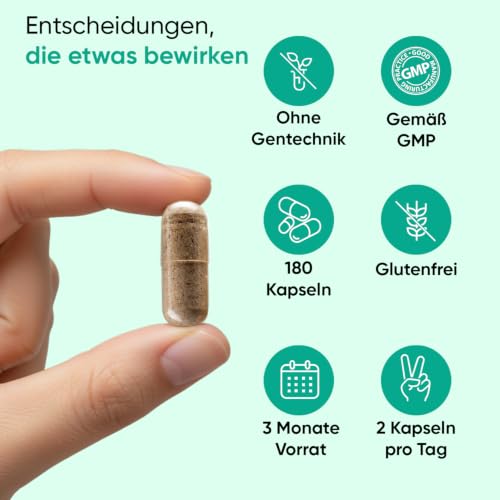 Bio Flohsamenschalen Kapseln - 3 Monate Vorrat - 1400 mg pro Portion - 180 vegane Kapseln - Psyllium Husk - Glutenfrei & Ohne Gentechnik - Zertifiziertes Bio Flohsamenschalenpulver von WeightWorld