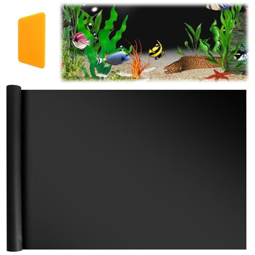 GOSHIES Aquarium Hintergrundfolie 40x200cm Aquarium Poster Aquarium Aufkleber Hintergrund Aquarium Rückwandfolie Keine Verblassung, Zuschneidbar, für Dekoration Ihr Aquarium