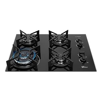 Fischer Cooktop Tripla Chama 4 Bocas Vidro