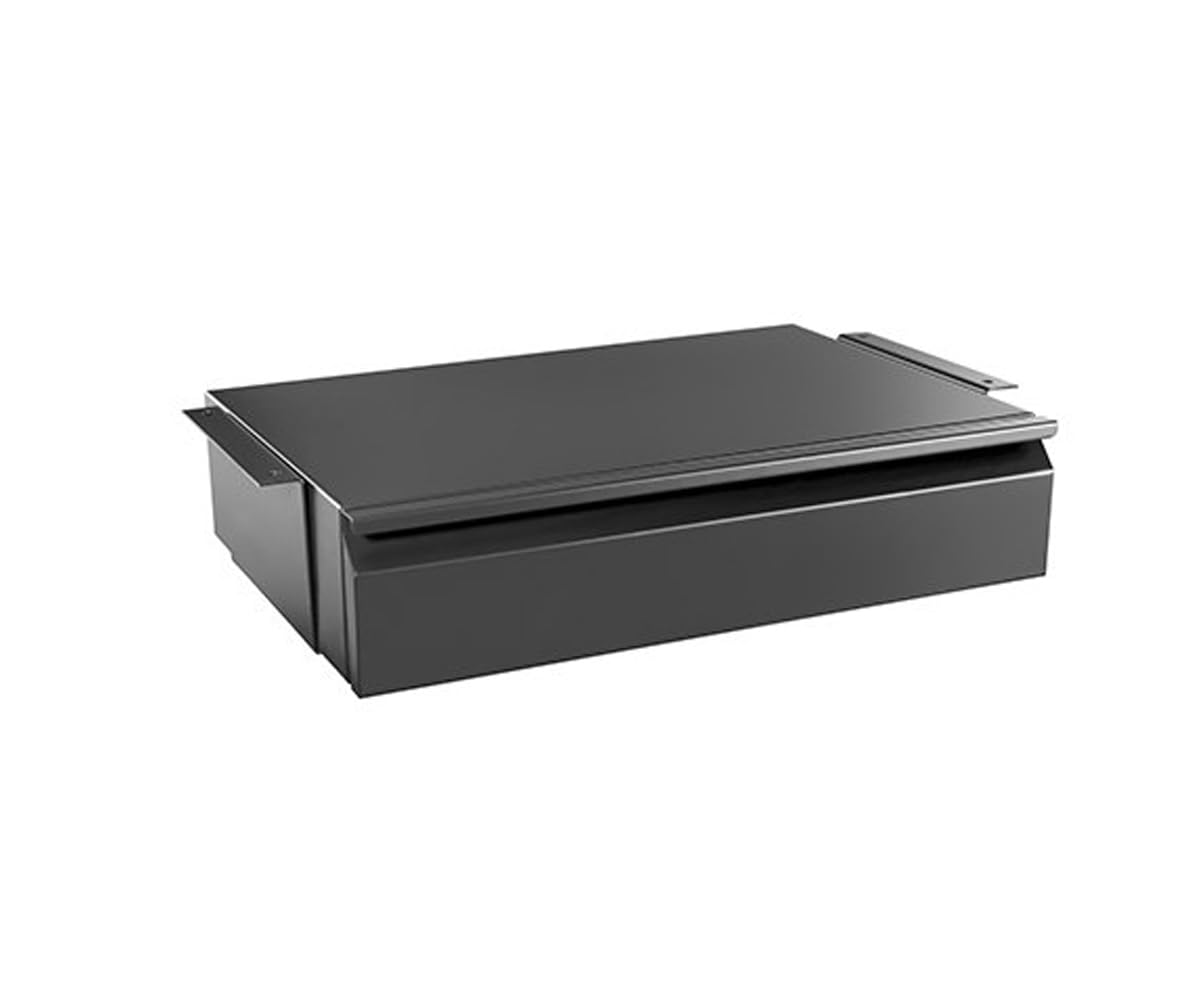 Unterbau Büroschublade Schreibtisch Massiv und Hochwertig Organizer Unterbauschublade Schublade Hängeschublade Weiß Schwarz (Schwarz)