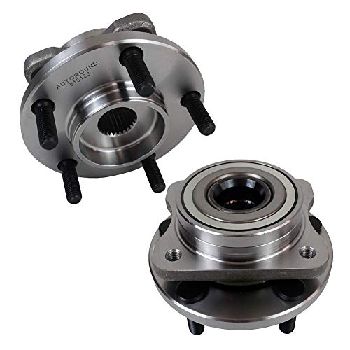 Autoround 513123 [2-Pack] Front Wheel Bearing And Hub Assembly Compatible With Dodge Caravan, Grand Caravan, Chrysler Town Country, Plymouth/Chrysler Voyager, Prowler, 1996-2007 5 Lug Non-Abs #TOP11