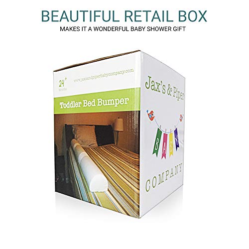 image for Jax and Piper Baby Company Toddler Bed Rail Bumper Foam Bed Edge for T