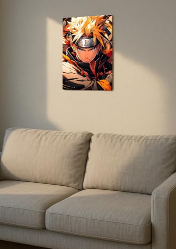 Image of NIJUKA Anime Printed Metal sheet Poster For Home And Room Decoration | For Anime Art Fans Boys And Girls (Naruto fan art)