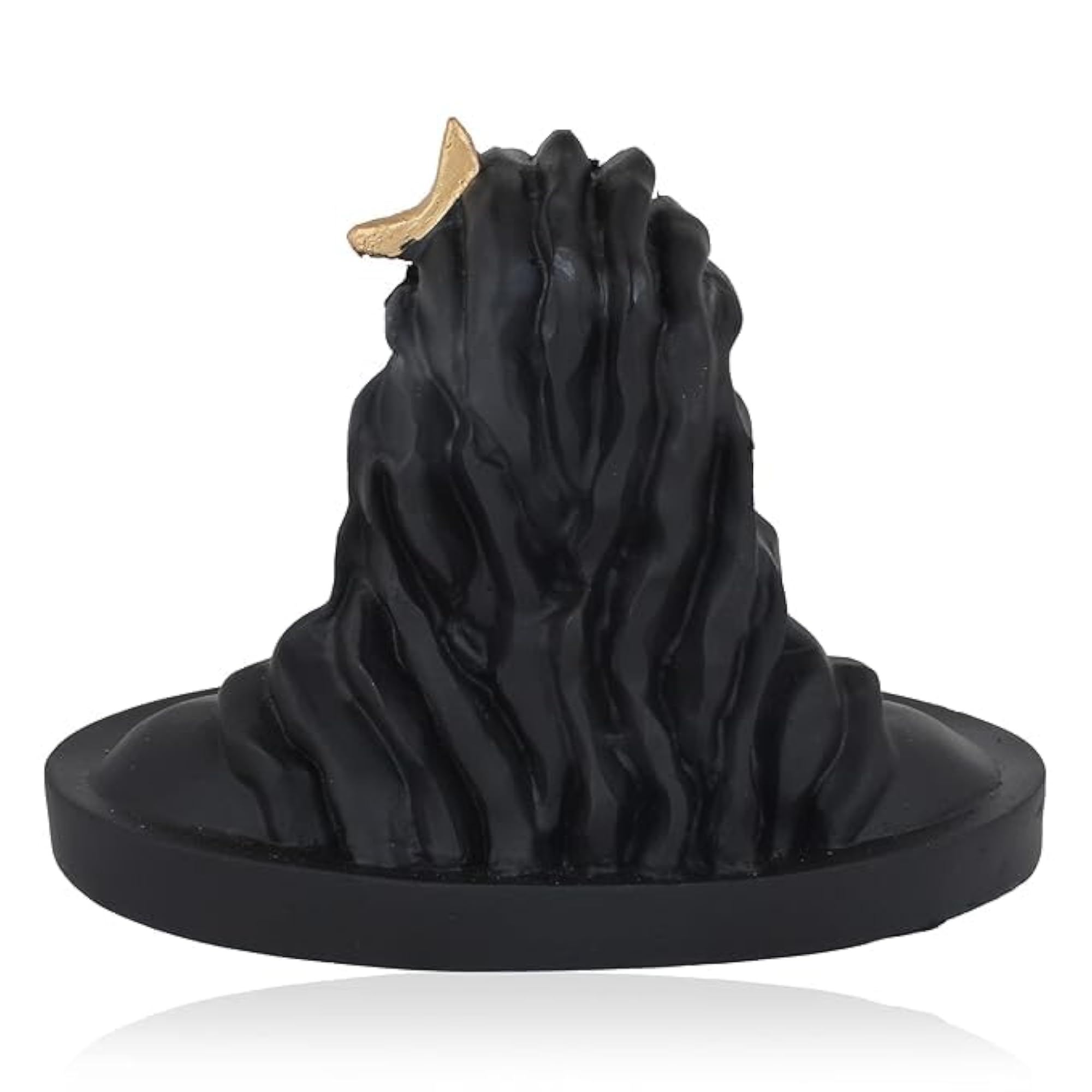 Resin Adiyogi Shiva Tilak & Moon Statue, Handcrafted Decor