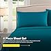 1500 Supreme Collection Full Sheet Sets Teal - Luxury Hotel Bed Sheets and Pillowcase Set for Full Mattress - Extra Soft, Elastic Corner Straps, Deep Pocket Sheets, Full Teal