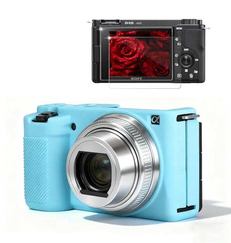 Funda de silicona para cámara Sony ZV-E10 color azul