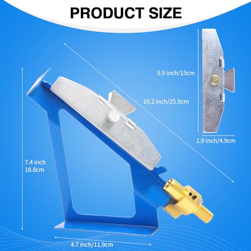 FENJANER Arrow Fletching Jig - Adjust Archery Arrow Fletchings Tool Jig Kit with Clamp for DIY Arrow Vanes (Blue) by FENJANER - Image 2