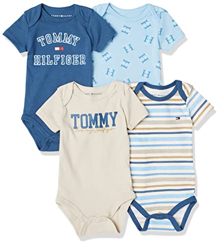 Image of Tommy Hilfiger Baby Boys' 4 Pack Bodysuit and Toddler Layette Set