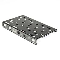 Lightweight American 6061-T6 aircraft-grade Aluminum chassis Pedalboard surface size: 22 x 13.5 inches (559x343mm) Pre-mounted Voodoo Lab Pedal Power 2 PLUS Power Supply with 8 isolated outputs Plenty of room for mounting an additional Pedal Power un...