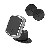 Scosche MPDRND-SP MagicMount Pro Magnetic Car Phone Holder - Strong Magnet Mount for iPhone and Android - Secure Magnetic Mount for Car Dashboard - Universal 360° Adjustable Mobile Cell Holder