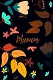 maramao testo  Maram: Carnet de notes unique et personnalisable comme un Cadeau d\'anniversaire pour le prénom Maram