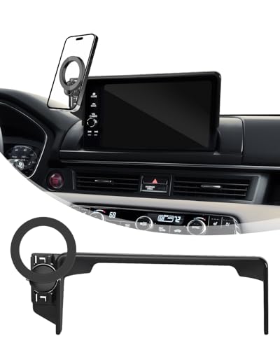 Image of PZK Car Phone Mount for Honda HRV 2023-2025 2026 /CRV 2023-2026 / Honda Pilot 2023-2026 Accessories 7 /9-inch Screen Compatible with MagSafe HR-V CR-V Car Phone Holder Not Affect Air Vent