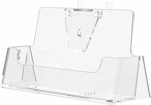 Marketing Holders Soporte para tarjetas de visita para tarjetas de información de contacto de 3.5 x 2 pulgadas, estante de exhibición de acrílico