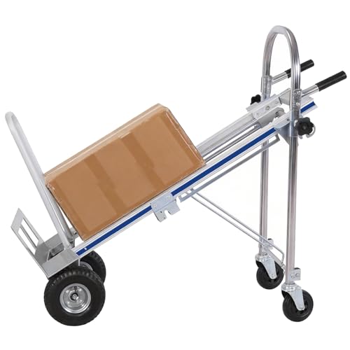 Carretilla de mano plegable de aluminio 2 en 1 para escaleras miniatura 6