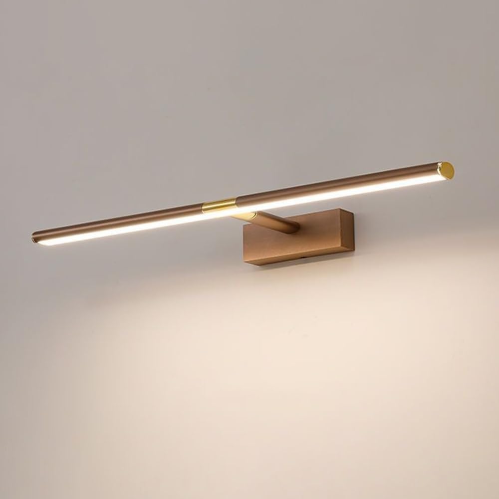 Regulowana lampa ścienna z aluminium, 70 cm, LED, ciepła biel, do łazienki (40 cm)