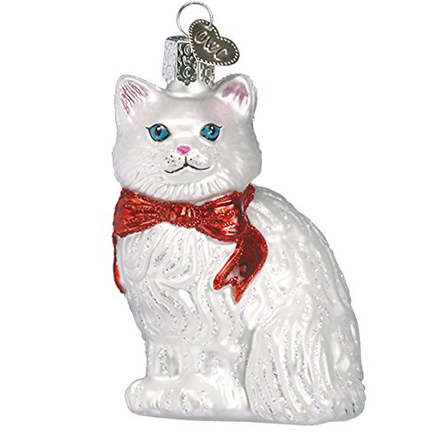 Old World Christmas Cat Lover Collection Glass Blown Ornaments for Christmas Tree Princess Kitty