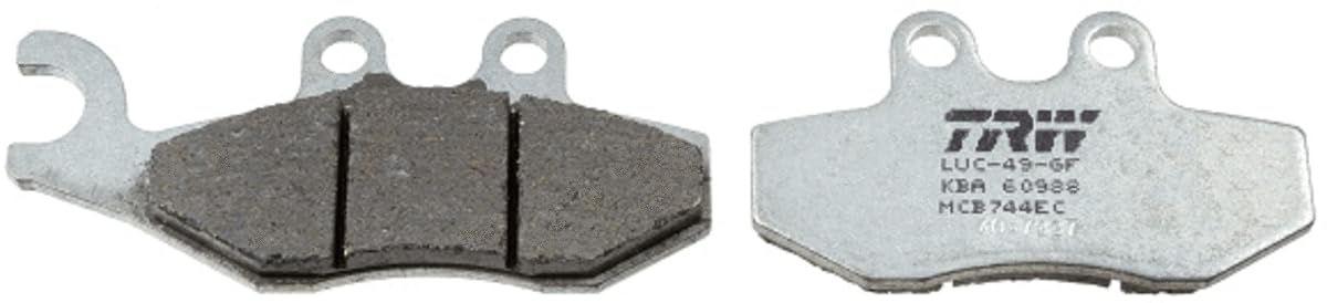 TRW/Lucas MCB744EC Disk Brake Pads Organic with German Vehicle Type Approval