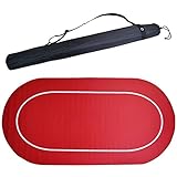 WWWFZS Spieltisch aus Filz180*90CM Pokerauflage, Spielfläche Poker Tischplatte für den eigenen Pokertisch - Deluxe Pokertuch Pokertisch-Layout Pokermatte Pokertischaufsätze