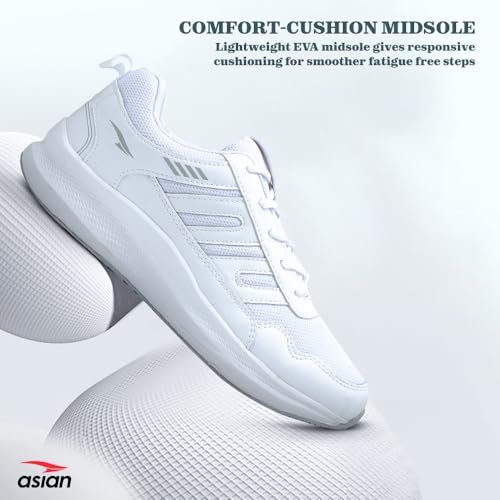 Image of ASIAN Men BOSS-02 Running and Casual Wear Running Shoes with Laces, Lightweight and Comfortable Shoes for Men & Boys, Ideal for Sports, Gym, Walking, and Daily Use