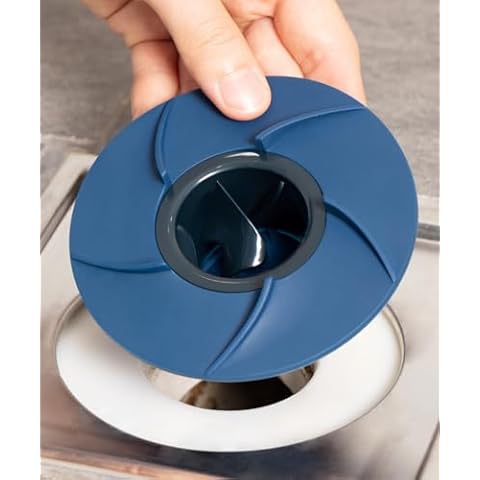 Petricosswan Drain Boss Sewer Trap 4.92”(125mm) : Advanced Odor Prevention Hair Catcher, Spiral Design, Quick Drainage, Heat Resistant, Easy Maintenance Cover