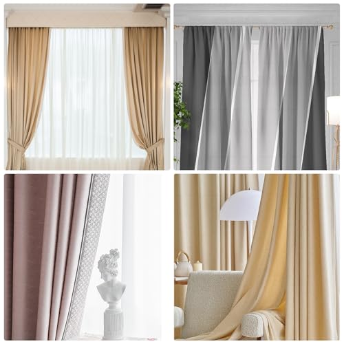 Miniatura 7 de Zhiyuql Cinta Para Cortinas 10 M X 10 Cm Cinta De Cabecera De Cortina Transparente Fruncida Con Trabillas Para Barra De Cortina