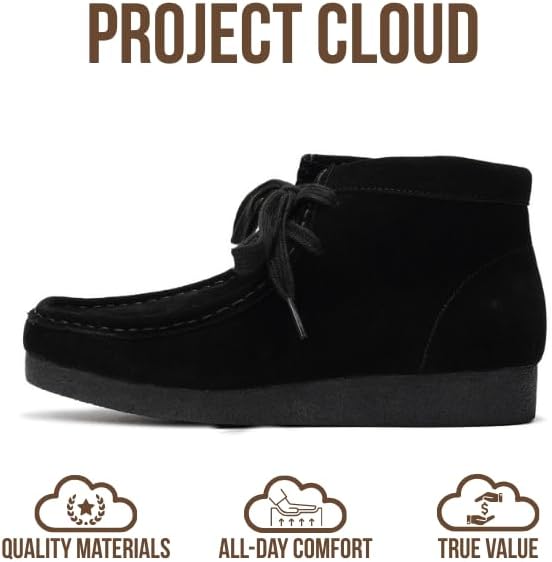 Project Cloud 100% Genuine Leather Ankle Boots for Women - Lightweight & Non Slip Womens Shoes - Memory Foam Insole Chukka Boots - Water Resistant Fashion Shoes for Women 2026 (Wally Boot) - Image 4