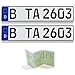 Produktbild 2 EU KFZ Kennzeichen/Autoschilder 520 X 110 mm inklusive Einer Fahrzeugscheinhülle