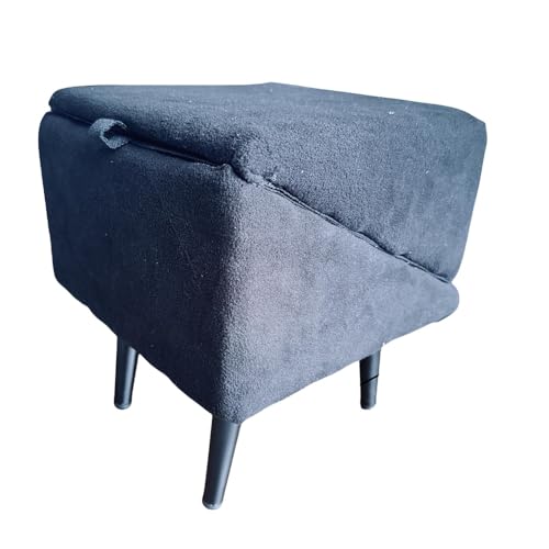 JoFist犬 スロープ ペット階段 折りたたみ式 ステップ 滑り止め付き 頑丈 ソファ、ベッド、階段などに適しています ,安全 足腰への負担を軽減 怪我防止 老犬 犬 子犬用 (プラッシュ,グレーブラック)