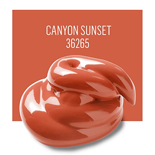Image of FolkArt Multi-Surface Acrylic Craft Paint, Canyon Sunset 2 fl oz Premium Multi-Surface Satin Finish Paint, Perfect For Easy To Apply DIY Arts And Crafts, 36265