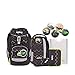 Produktbild Ergobag pack Schulrucksack-Set Drunter und DrüBär (6tlg.), 35 cm, 20 L, Schwarz grün Zick-Zack