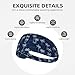 Palm Tree Summer Tropical Navy Blue Women Fashion Sweat Bands - Sweatbands for Men - Sports Headbands for Women Workout - Athletic Headbands for Mens Boy Girts Bandana
